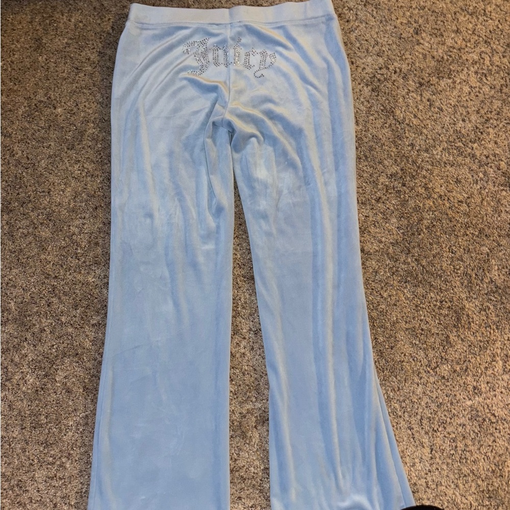Juicy Couture Light Blue Velour Pants